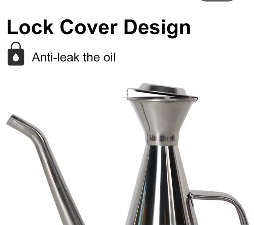 Stainless Steel Oil Can X1398