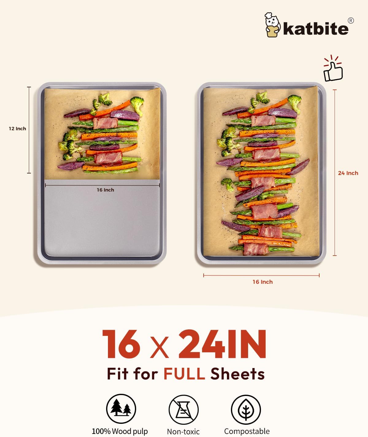 40x60cm Baking Parchment Sheets 50pcs   X1405