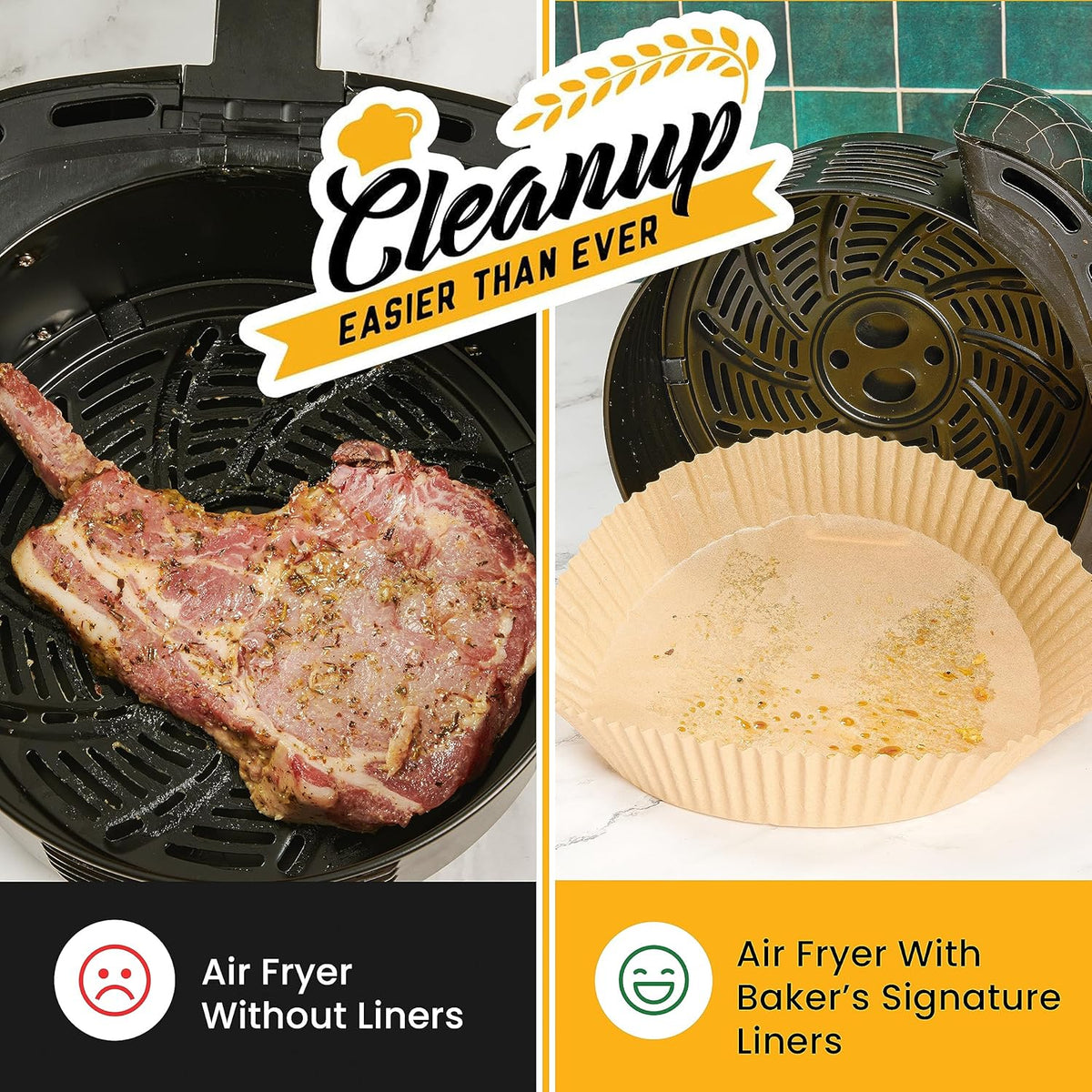 20cm Round Air Fryer Iiners 50pcs X1406