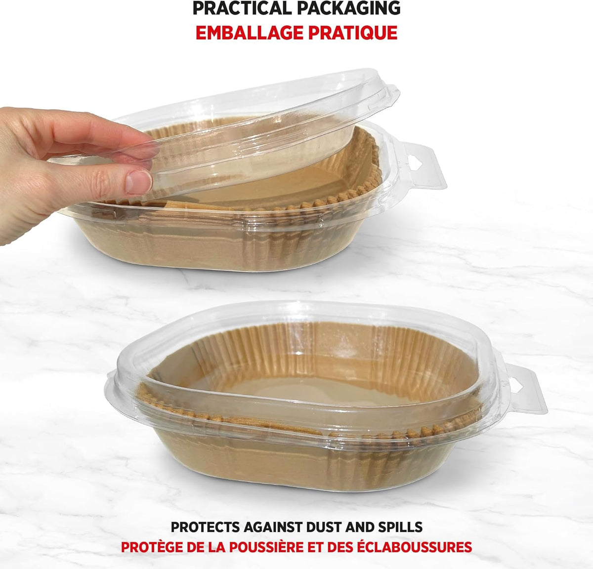 20cm Square Air Fryer Liners 50pcs X1407
