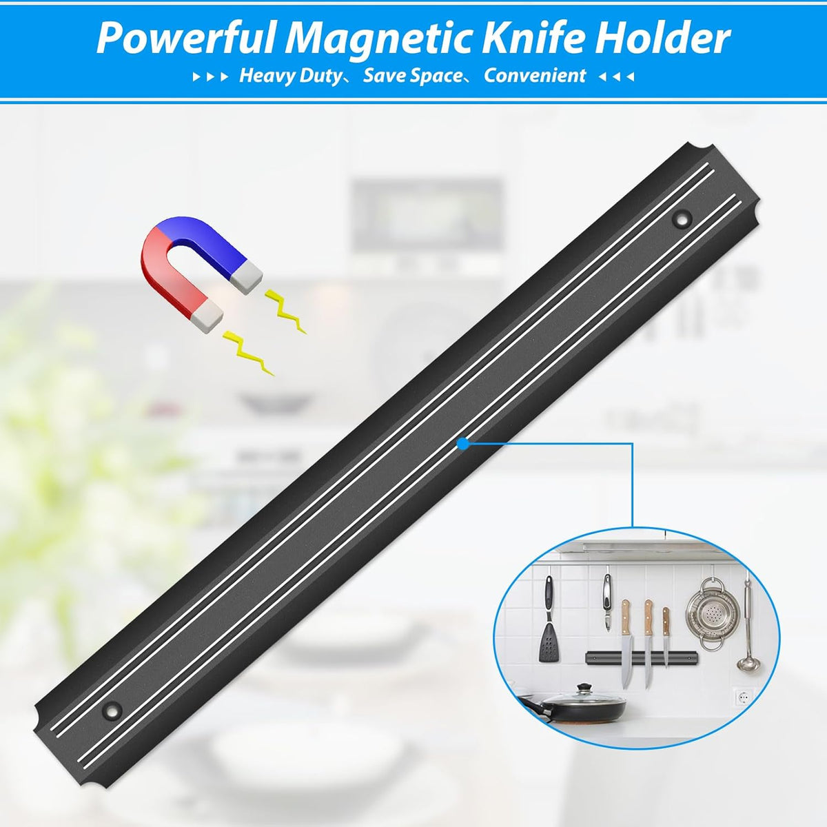 38cm Magnetic Knife Holder X1412