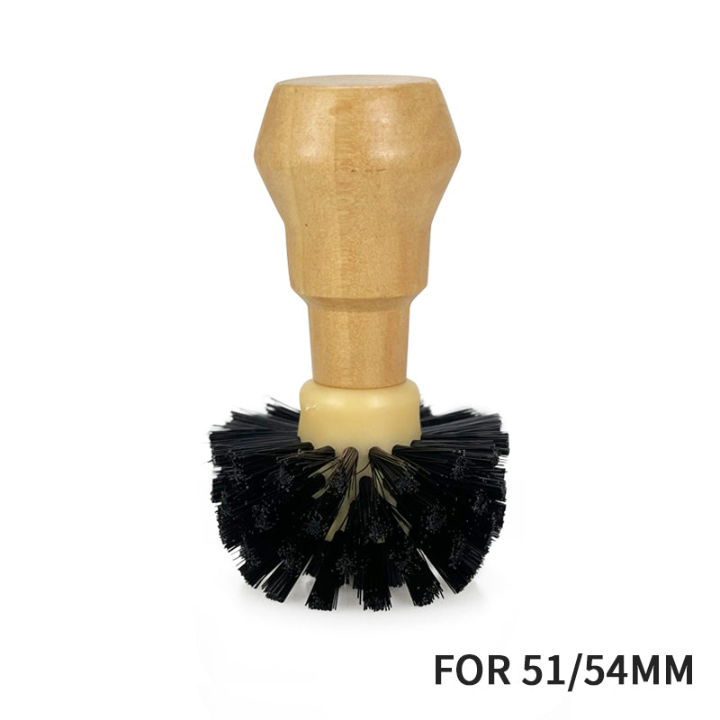 51mm Espresso Coffee Machine Portafilter Wooden Brush X1463