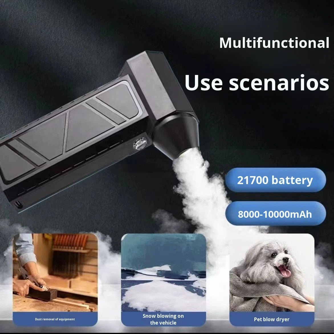 Rechargeable Jet Dry Mini Portable Air Blower for Cleaning Mix Color  X1488