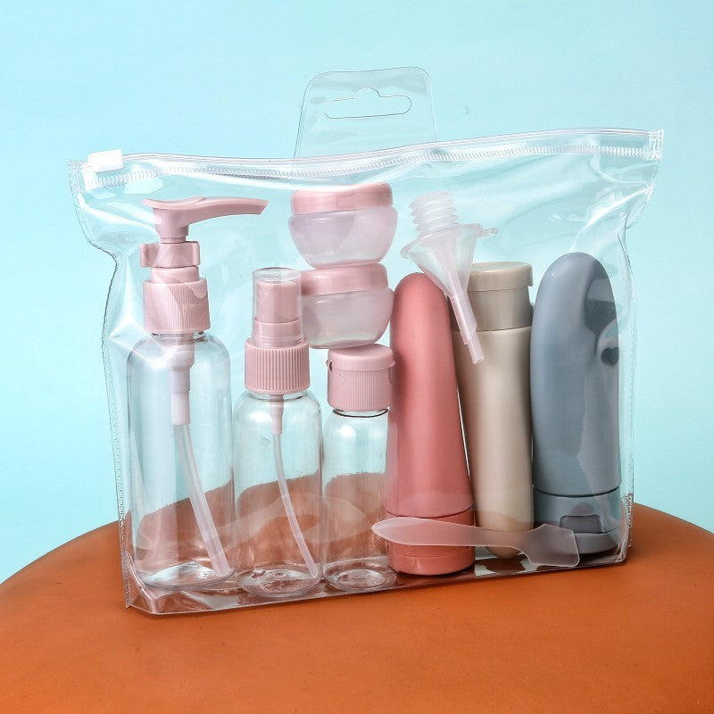 Refillable Travel Bottles Set Package Cosmetics Bottles Plastic Pressing Spray Bottle Makeup Tools X1500