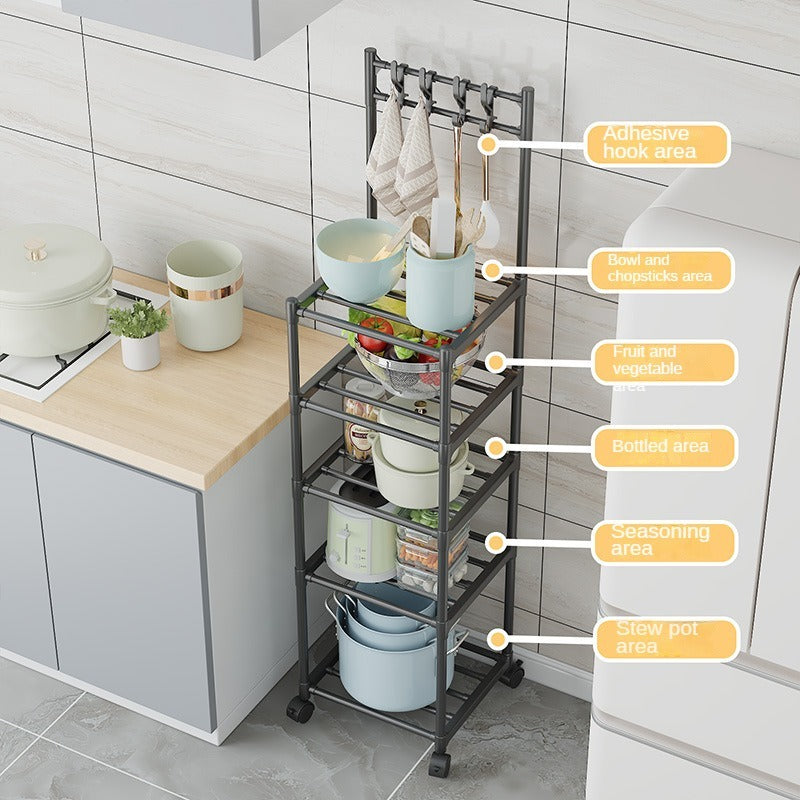 Multifunctional 5 layers Storage Rack Home or Kitchen Organiser YK003-5  X1511