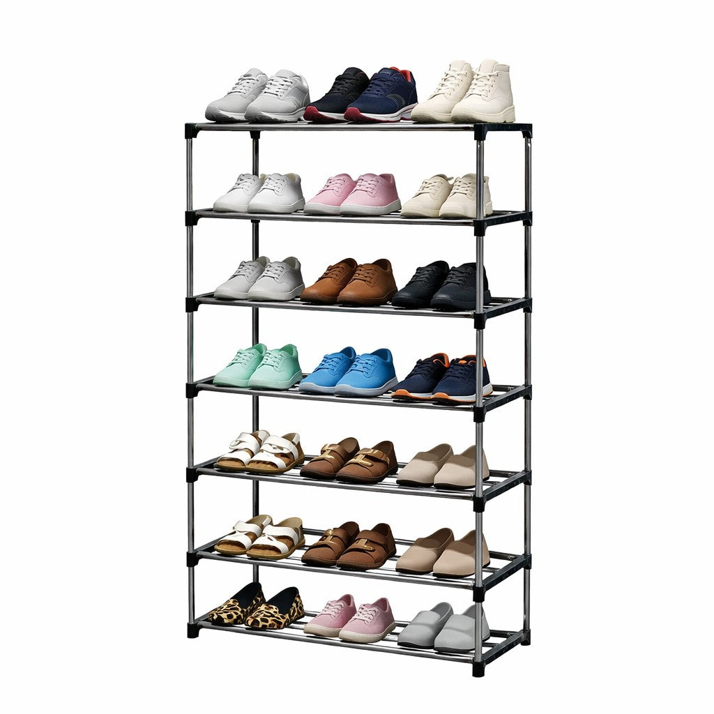 21 Pair Shoe Rack Organiser - 7 Shoe Shelf - No. NDL6076 X1517