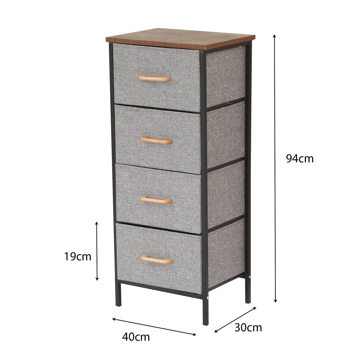 Dresser with Removable 4 Fabric Drawer Box No. YP-803  X1536