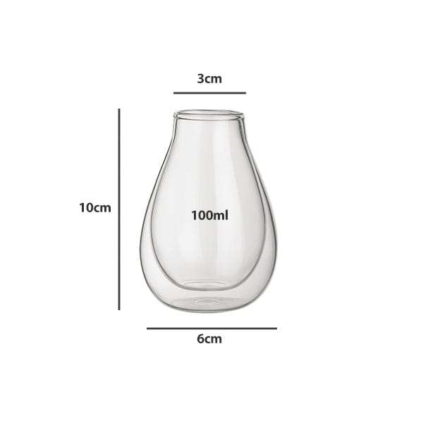 100ml Mate Yerba Glass Double Wall Cup Without Straw X1548