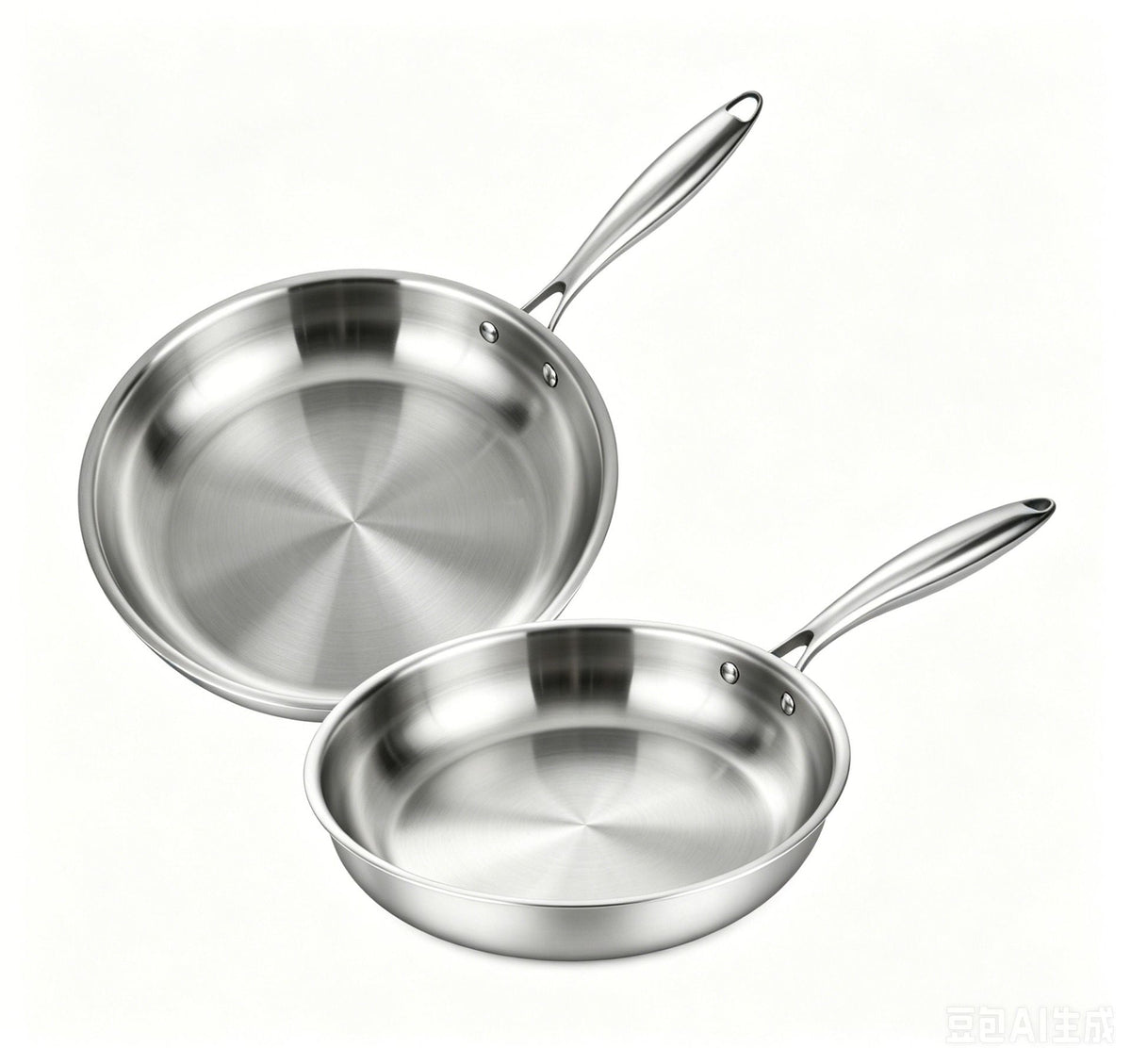 20cm Stainless Steel Frying Pan with Induction Bottom X1573