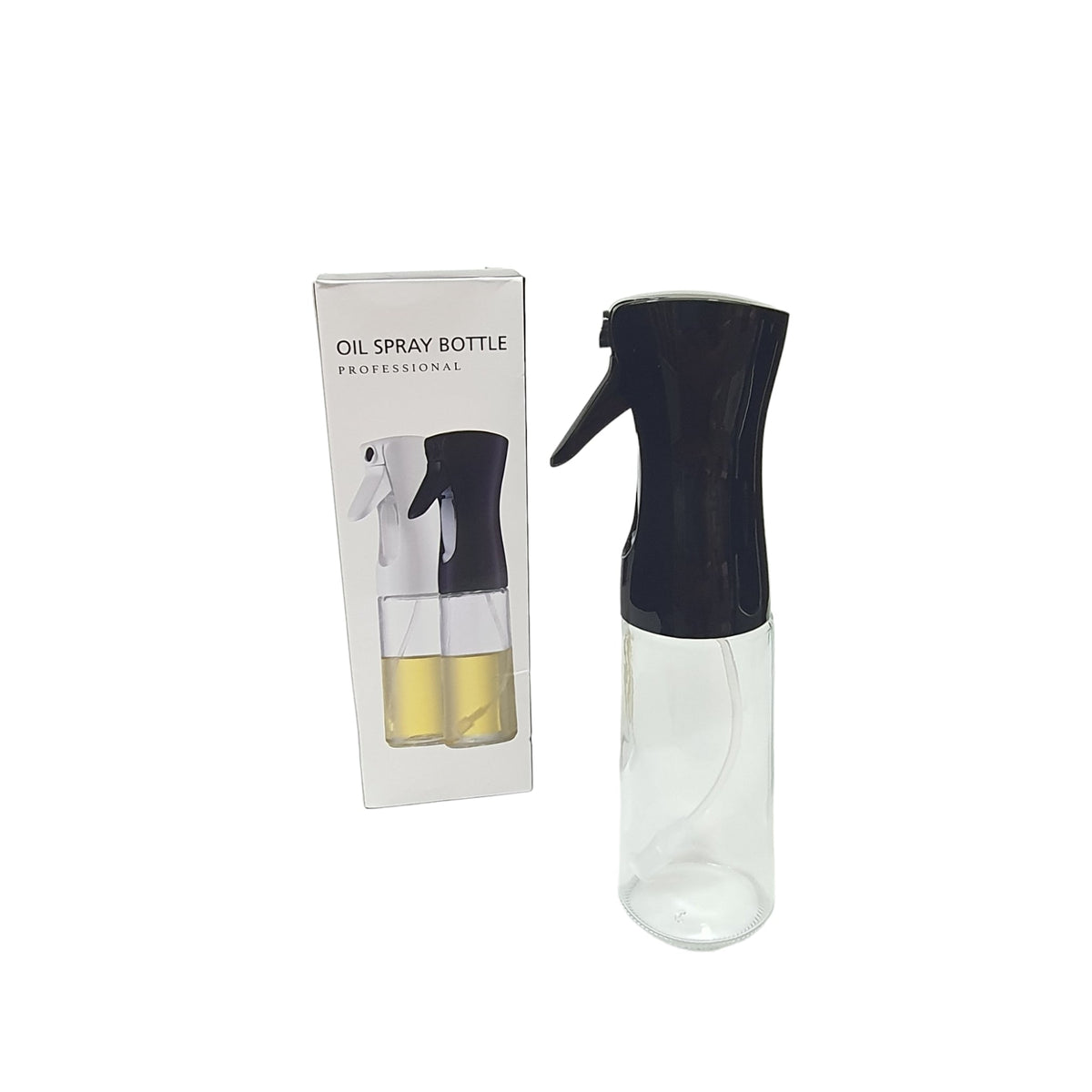 250ML GLASS OIL SPRAY BOTTLE  1pc  X327 BLACK/WHITE