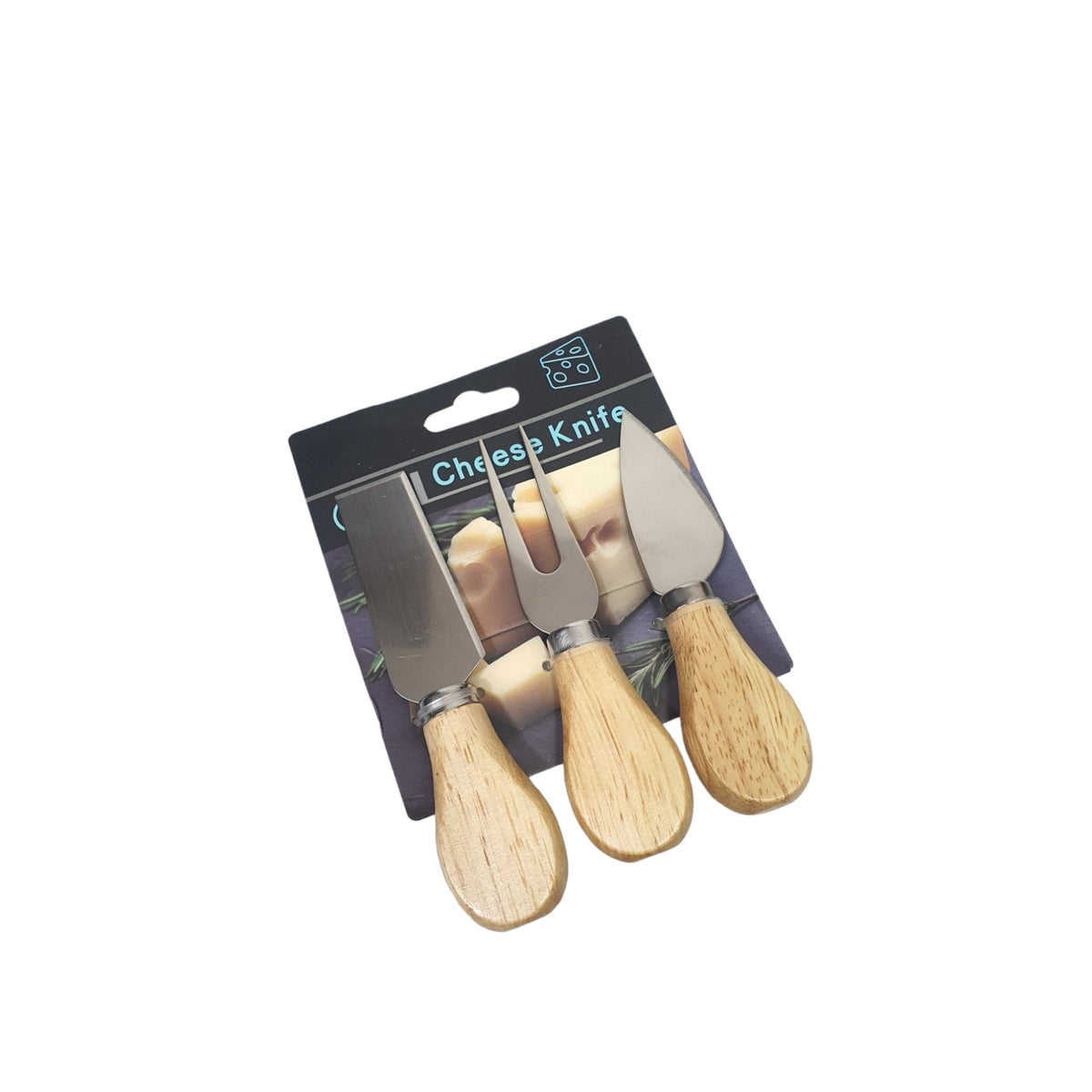 3PCS WOOD SMALL CHEESE KNIFE SET  X334