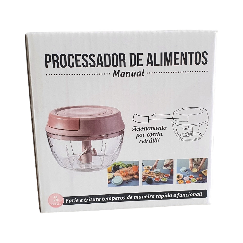 3 BLADES MANUAL PULL ONION CHOPPER  X338 - 1 pc - MIX COLOR