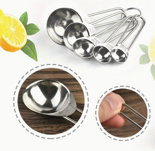 5pcs Measuring Spoons Stainless Set X360