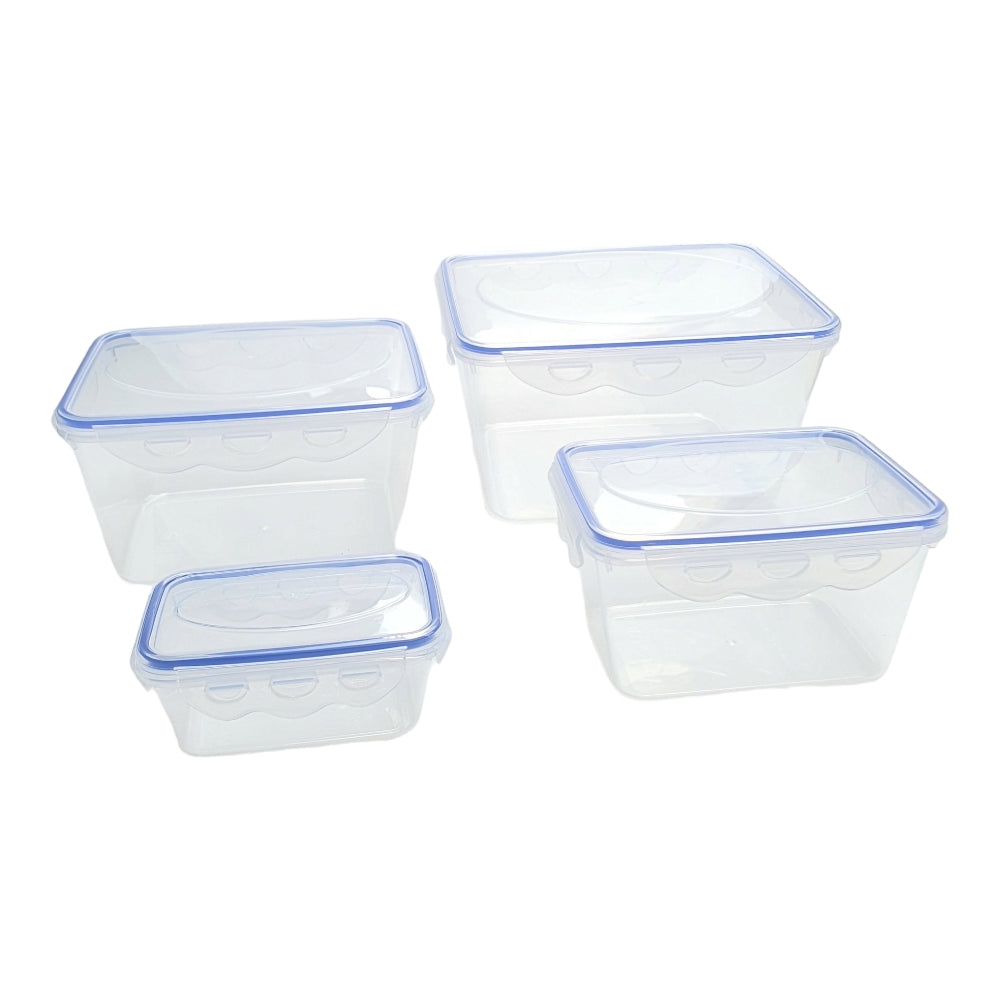 4PCS EASY LOCK PLASTIC VACUUM FOOD BOX  X404