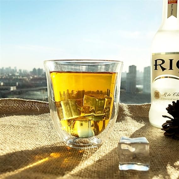 DOUBLE WALL GLASS CUP 200ML  X463
