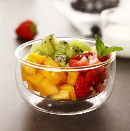 DOUBLE WALL GLASS 250ML BOWL X468