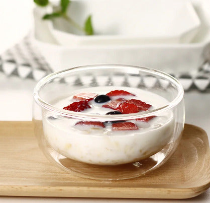 DOUBLE WALL GLASS 250ML BOWL X468