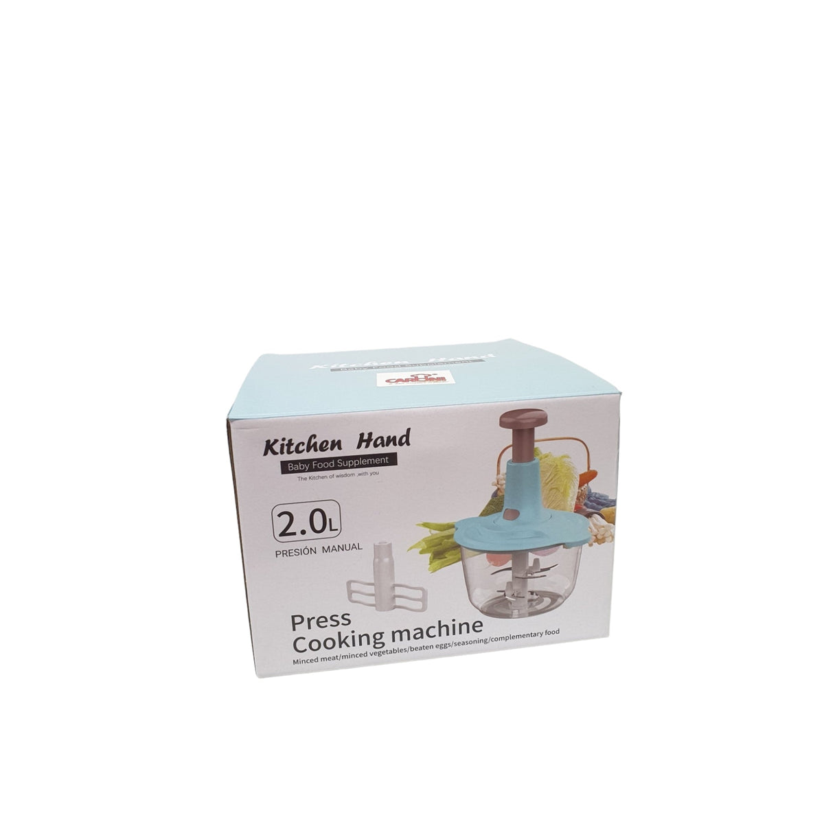 MANUAL SPEEDY HAND PRESS FOOD CHOPPER 2L  X483