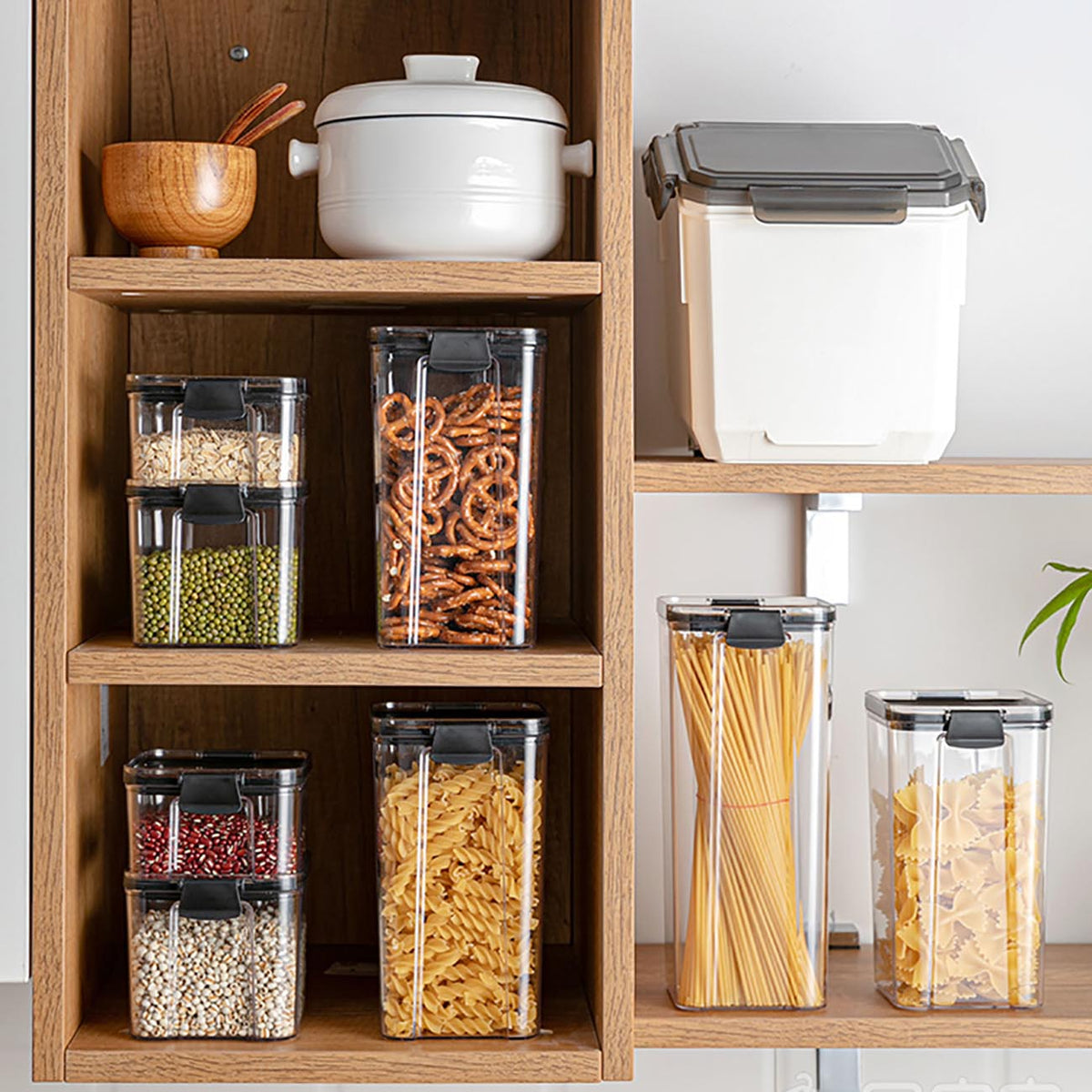 6pcs Flip-Top Sealed Plexi Food Box X507