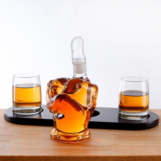 Elegant Whiskey Set X523 Black Wood