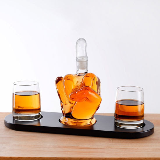Elegant Whiskey Set X523 Black Wood