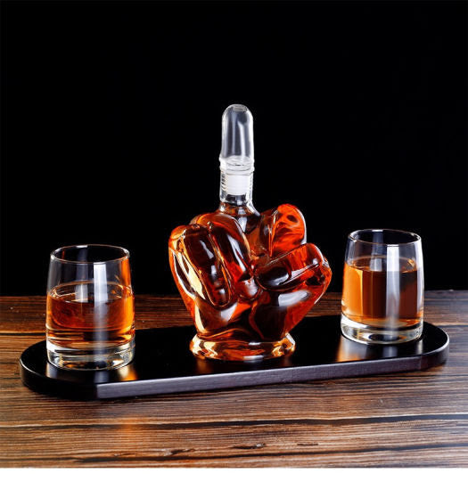 Elegant Whiskey Set X523 Black Wood