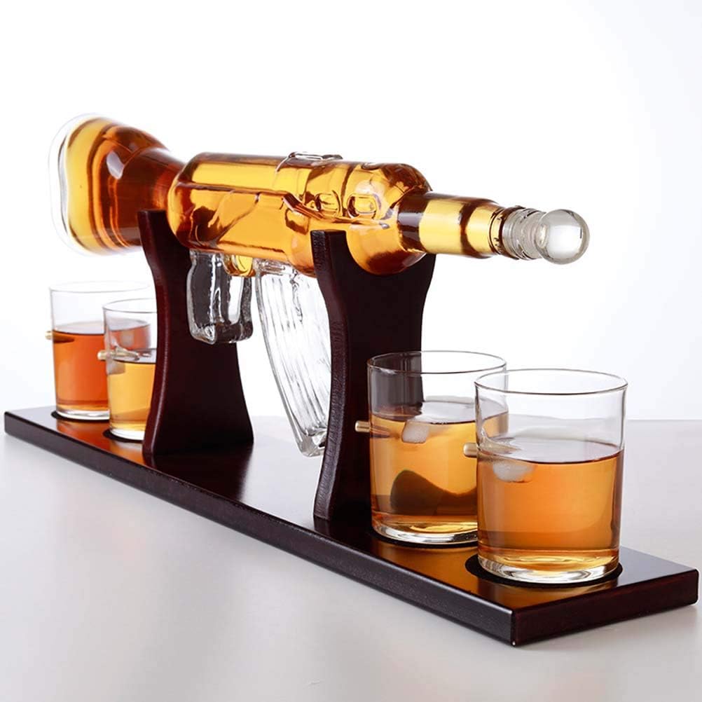 Elegant Whiskey Set X524 Black Wood