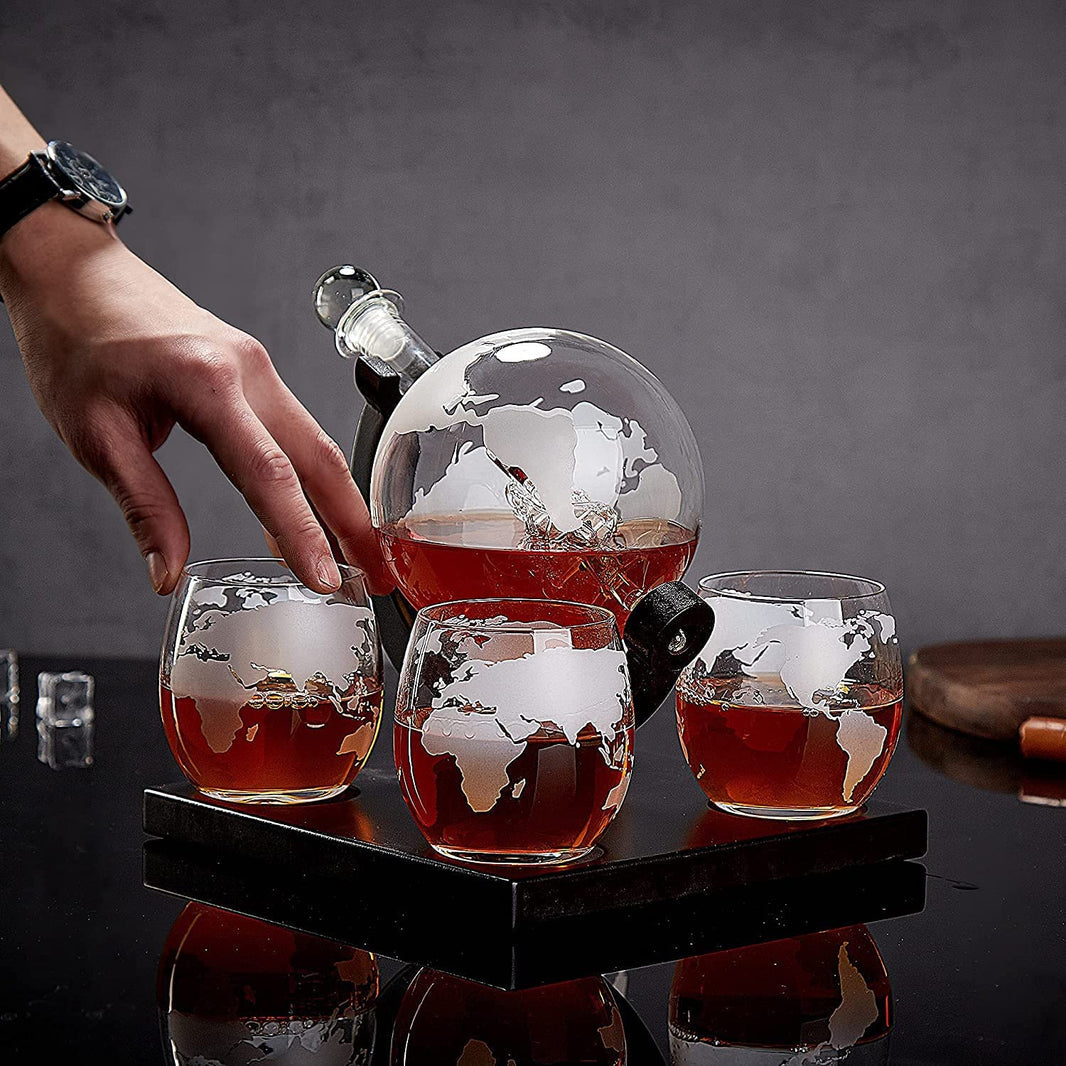 Elegant Whiskey Set  X525 Black Wood