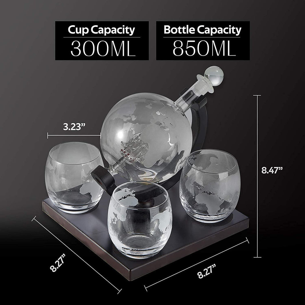 Elegant Whiskey Set  X525 Black Wood