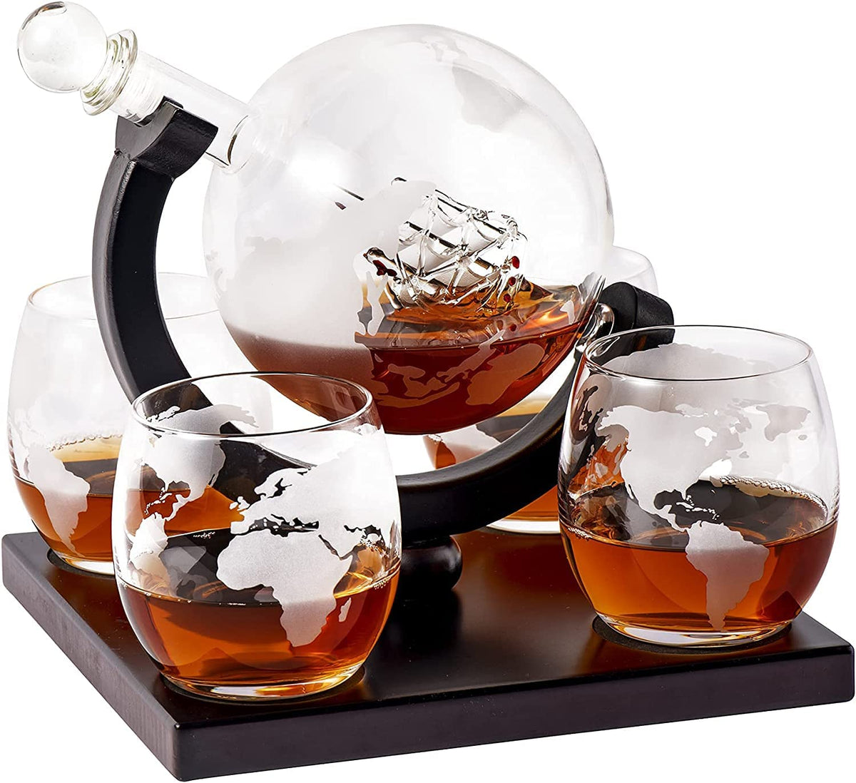 Elegant Whiskey Set  X525 Black Wood