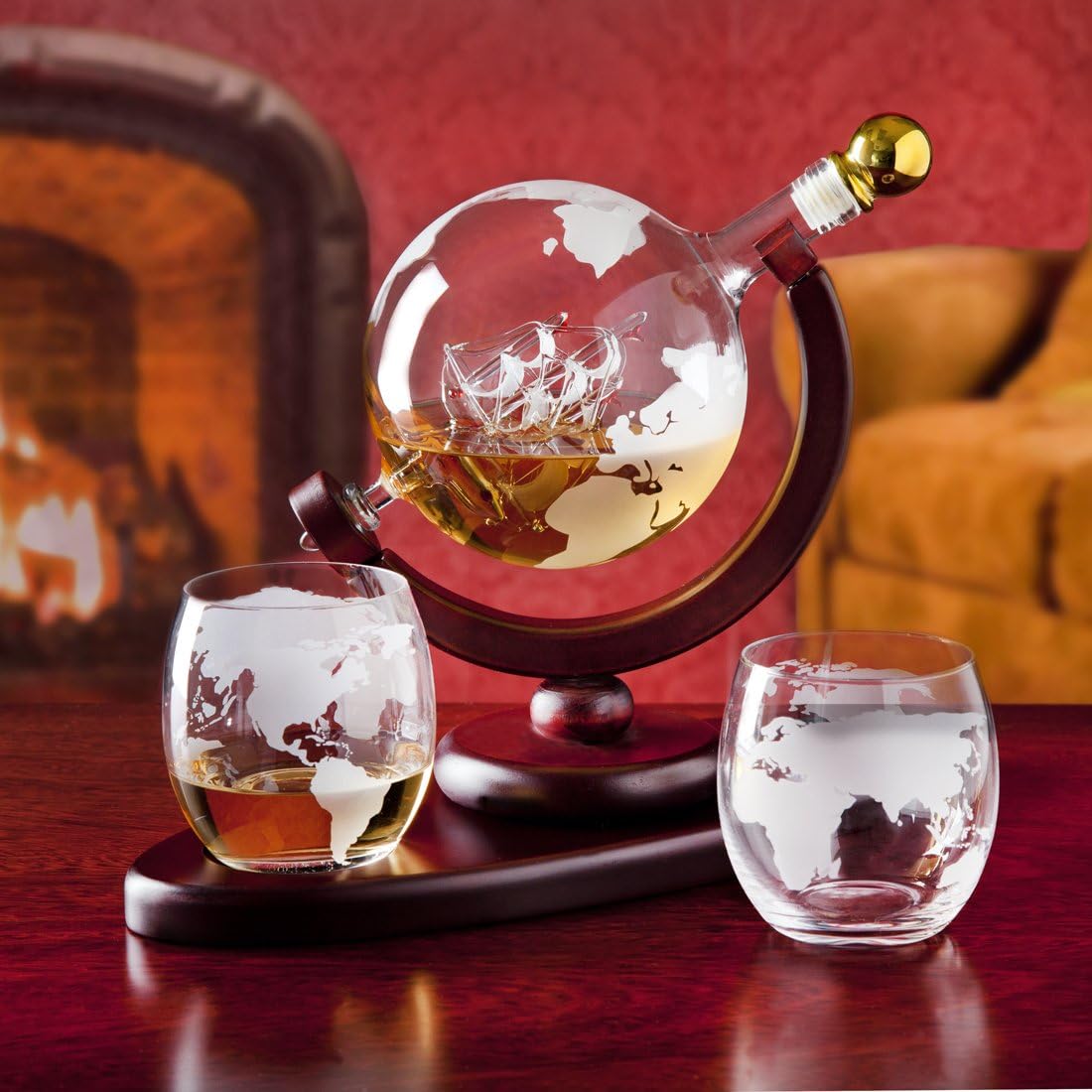 Elegant Whiskey Set  X526 Black Wood
