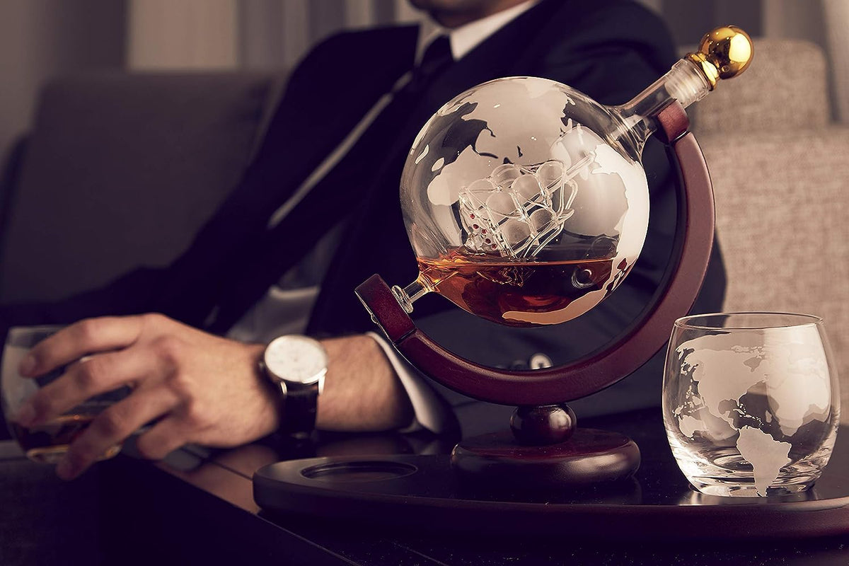 Elegant Whiskey Set  X526 Black Wood