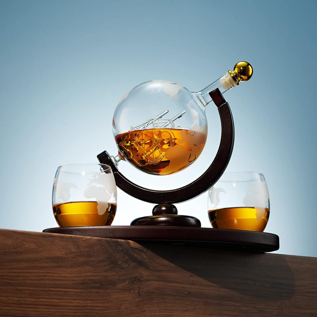 Elegant Whiskey Set  X526 Black Wood