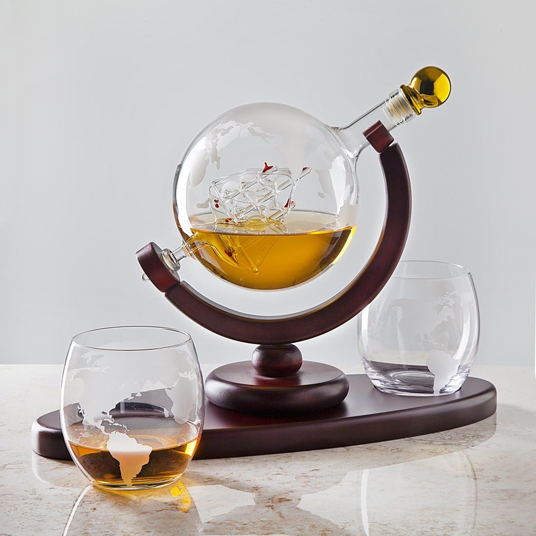 Elegant Whiskey Set  X526 Black Wood