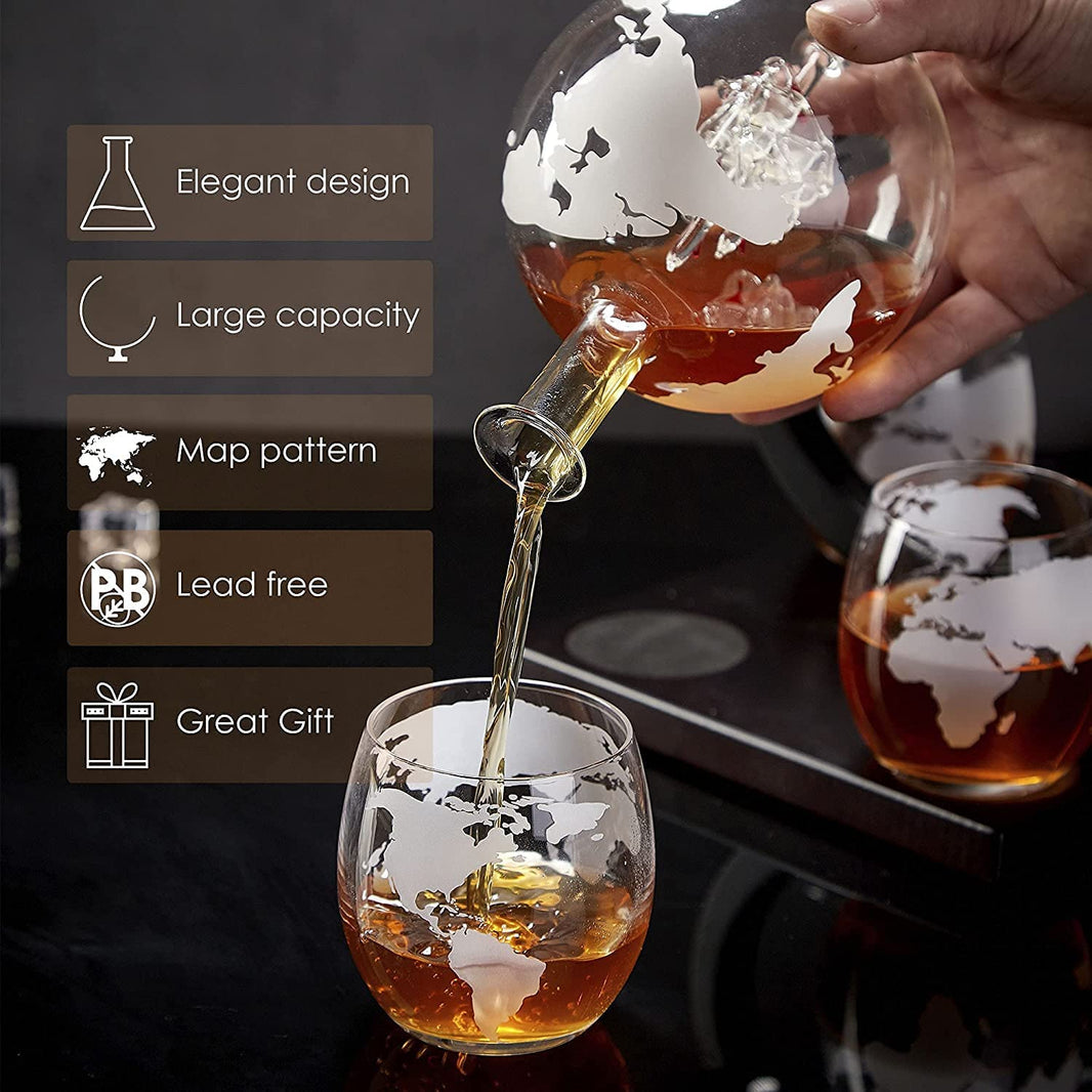 Elegant Whiskey Set  X526 Black Wood