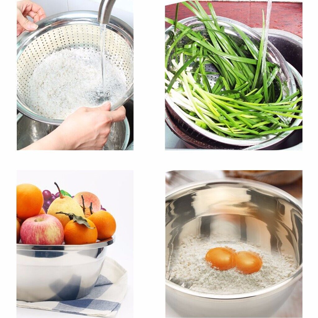 Heavy 30cm Stainless Bowl +Strainer X570