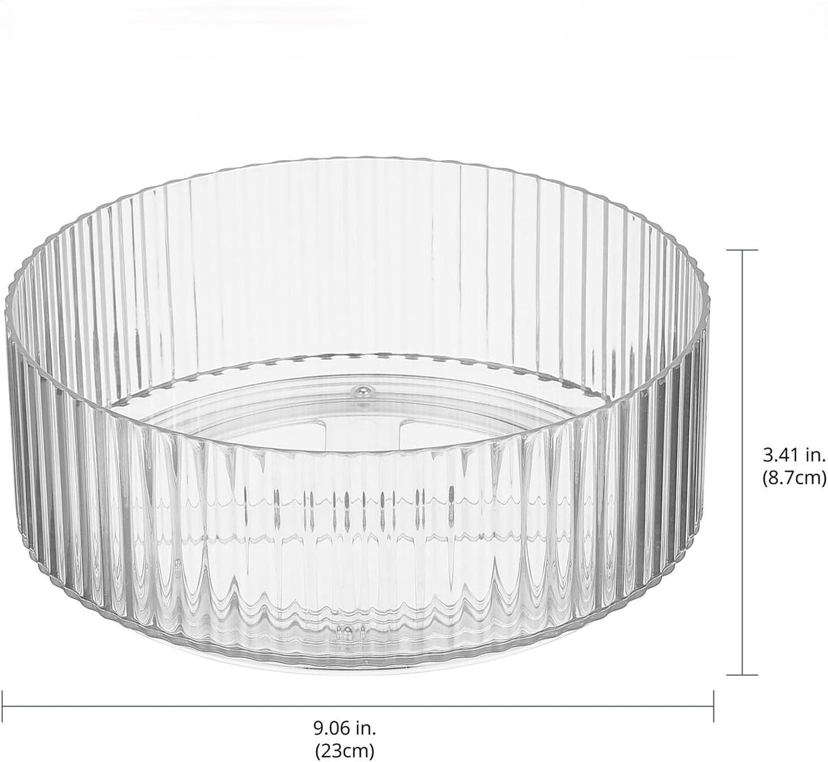 Plexi Rotate Round Turning Tray27CM X659