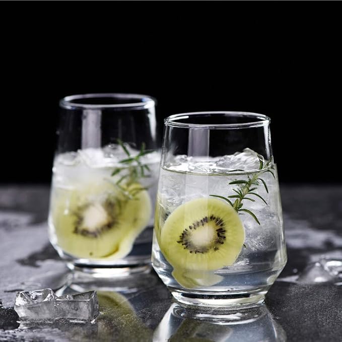 DELI Clear Glass Long Cup 390ml 6pcs X687