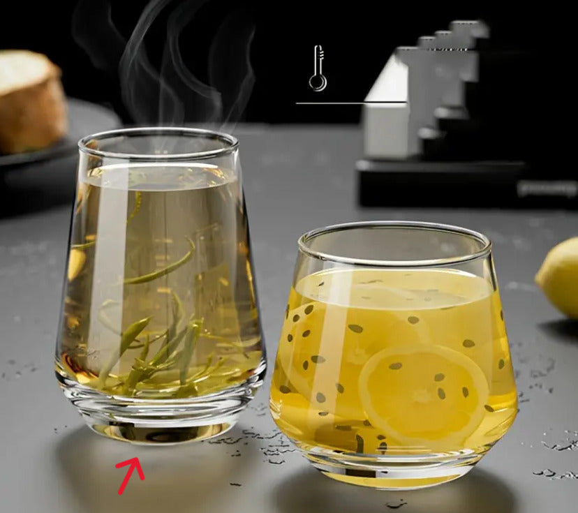 DELI Clear Glass Long Cup 390ml 6pcs X687