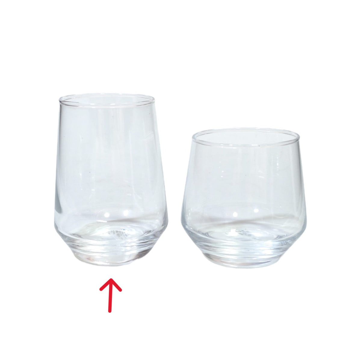 DELI Clear Glass Long Cup 390ml 6pcs X687