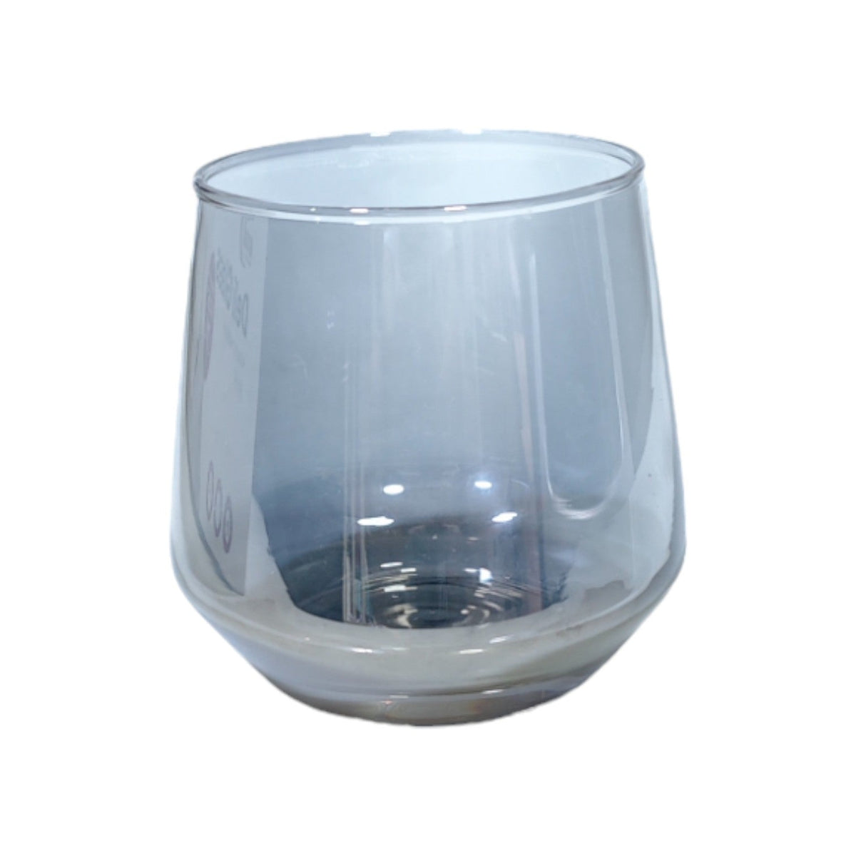 DELI Black Glass Short Cup 370ml 6pcs X688