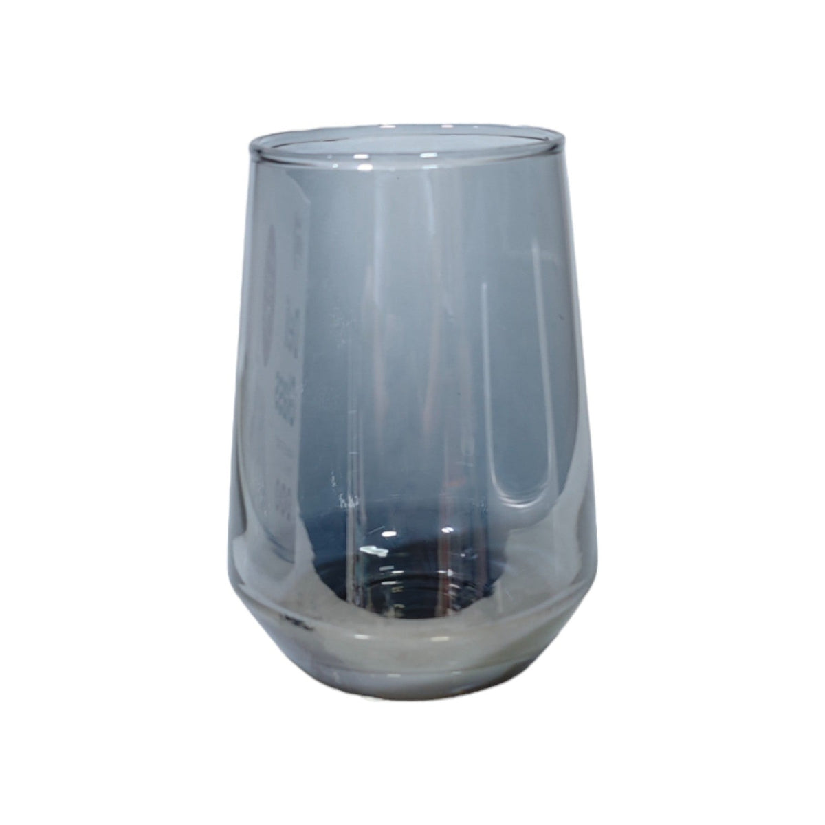 DELI Black Glass Long Cup 390ml 6pcs X689