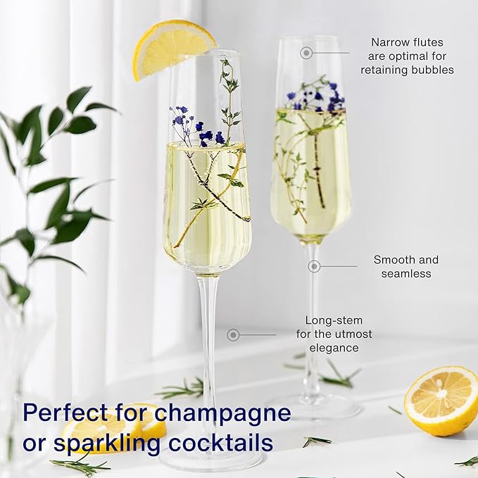DELI Champagne Glass Cup 250ml 6pcs  X698