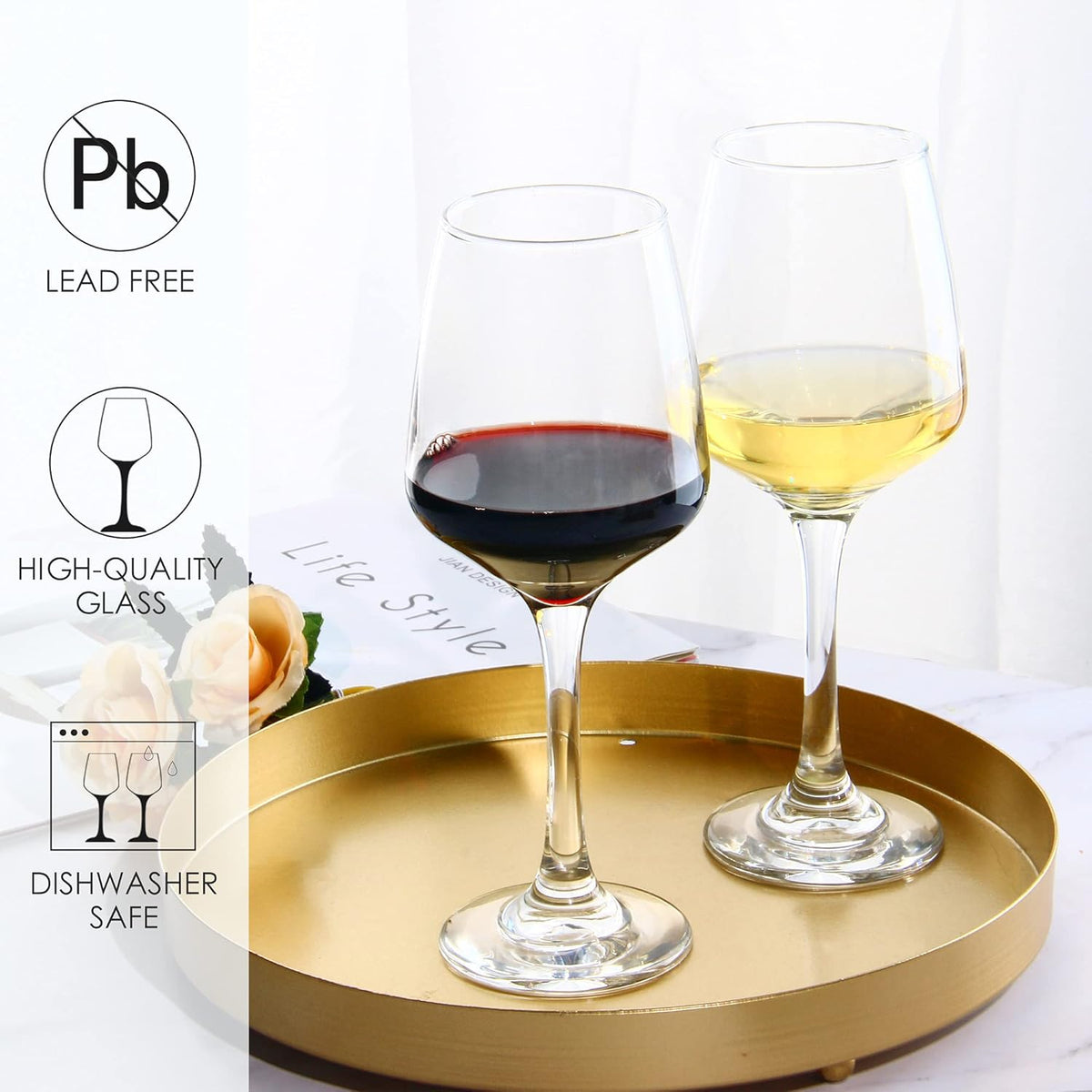 DELI Wine Glass Cup 350ml 6pcs X700