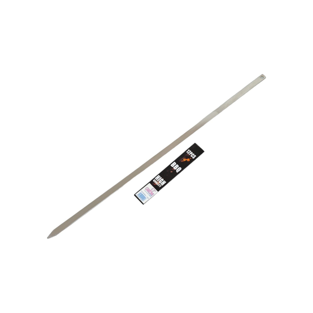 Chrome BBQ Flat BBQ Skewers 12pcs X704