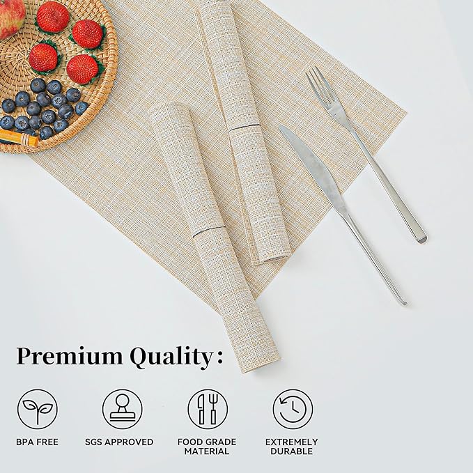 4pcs Rectangular Placemat 45*30cm X710