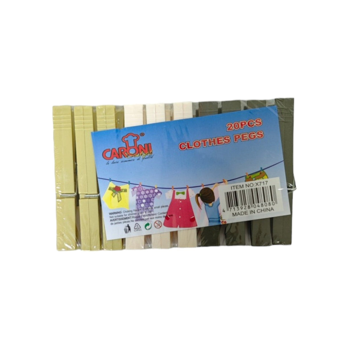 Cloth Clips 20pcs  X717 Mix Colors