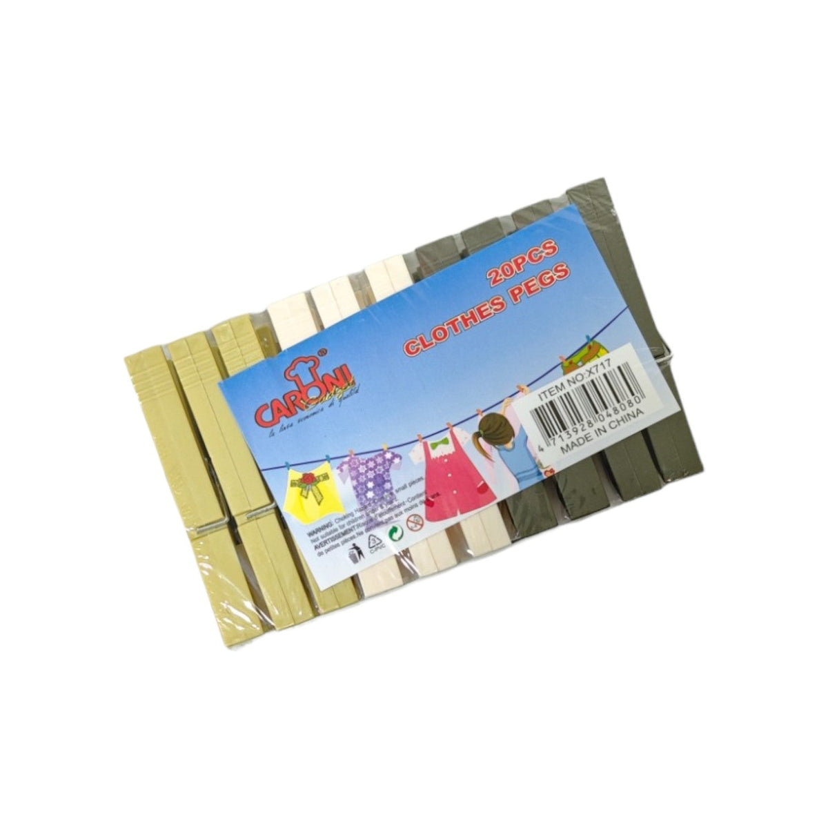 Cloth Clips 20pcs  X717 Mix Colors