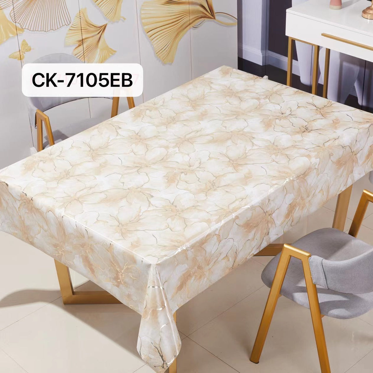 By Meter-PVC Table Cloth 137cm Wide X720 - Price For 1m Length