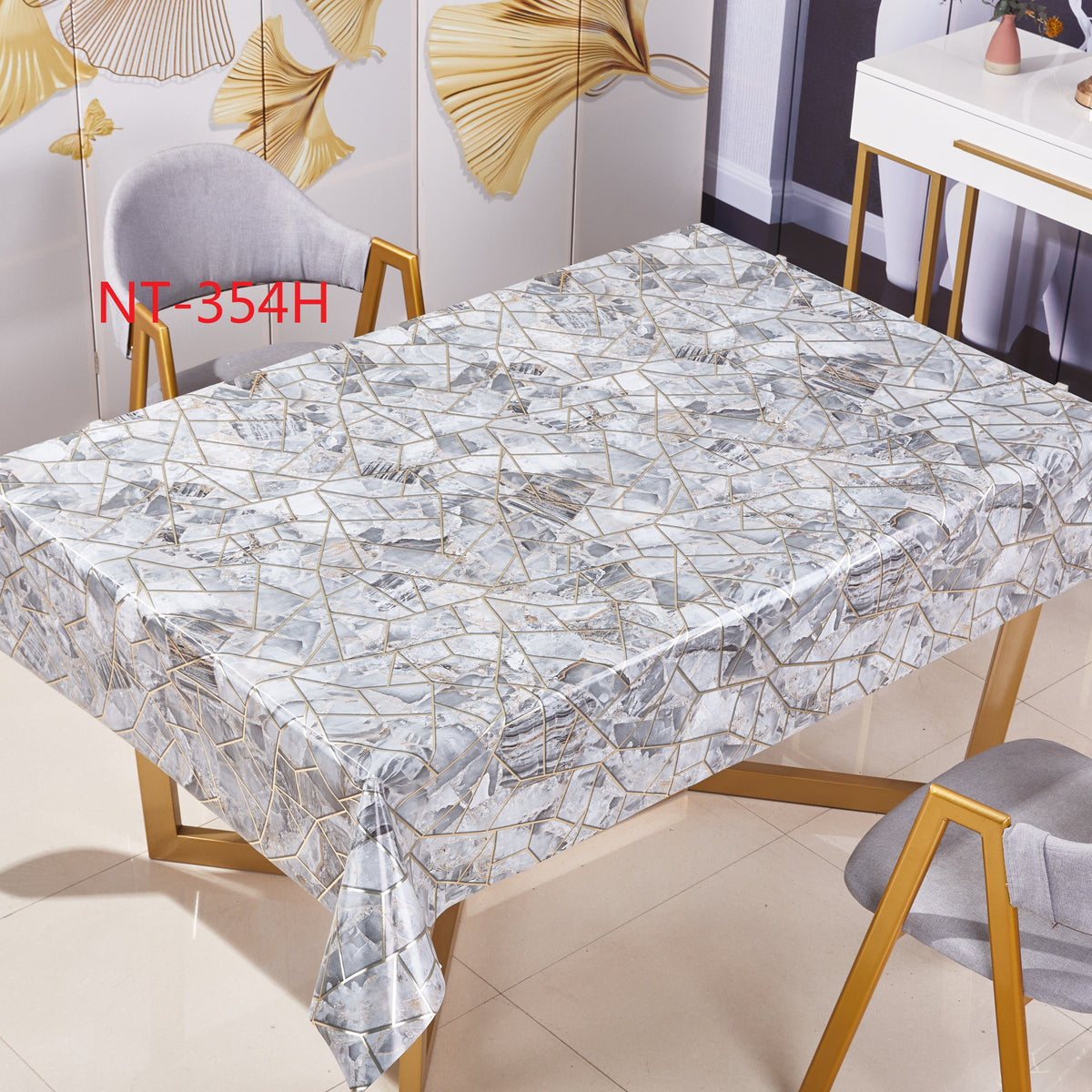 By Meter-PVC Table Cloth 137cm Wide X724 - Price For 1m Length